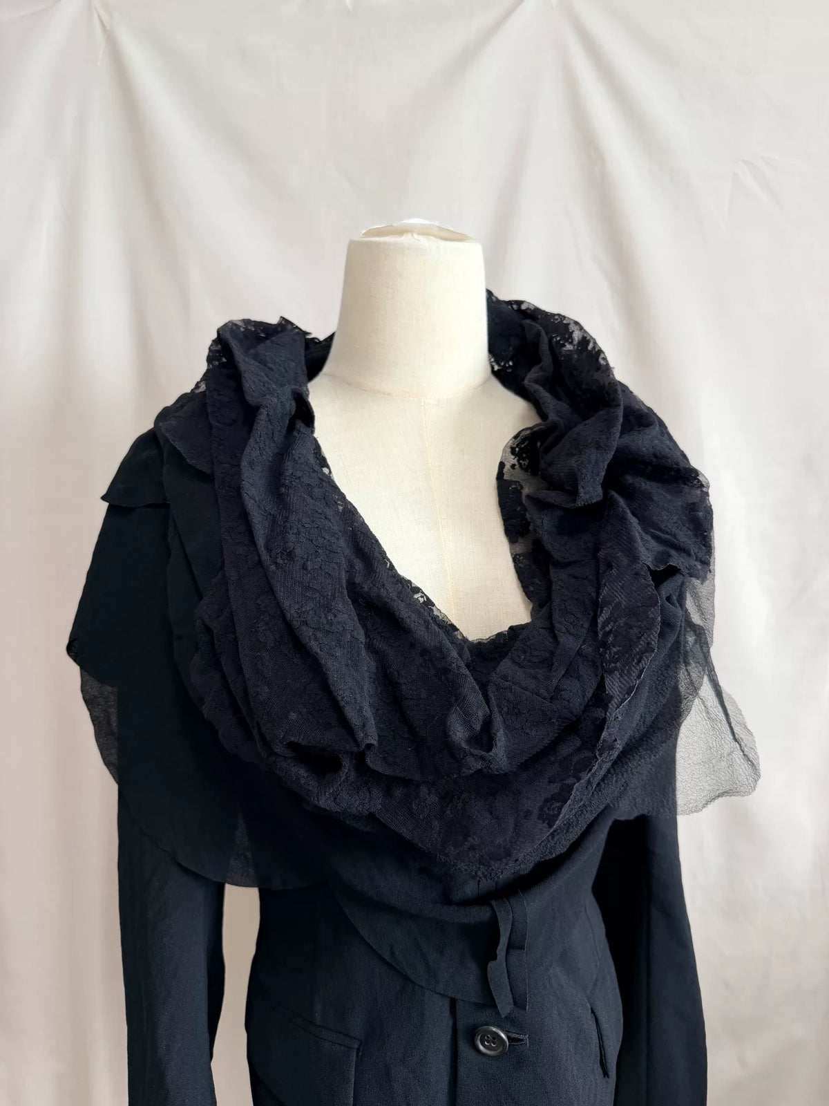Comme des Garçons Rei Kawakubo 1995ad Mesh Layered Top Jacket