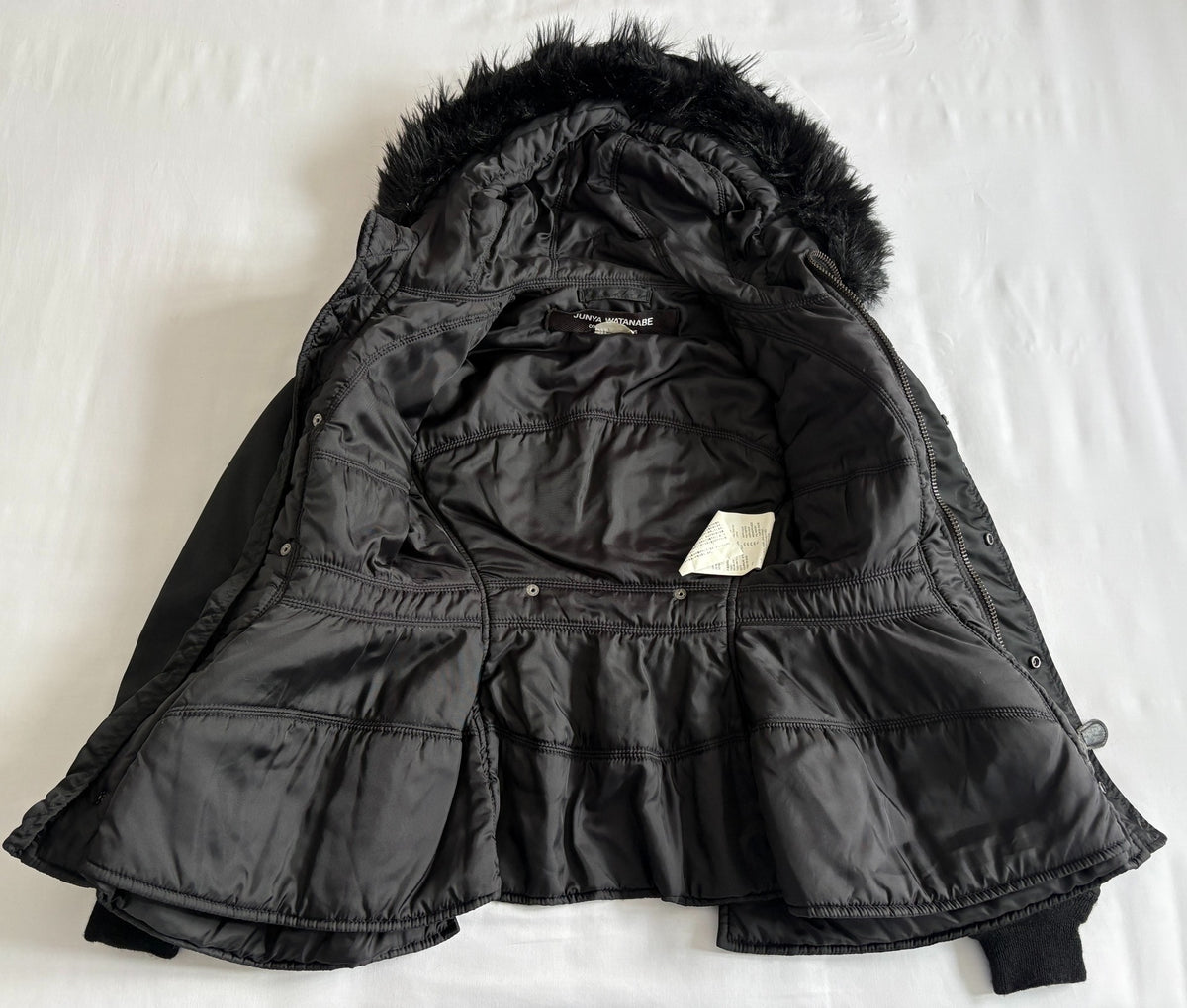 JUNYA WATANABE Show Model Fur‑Collared Cotton Jacket