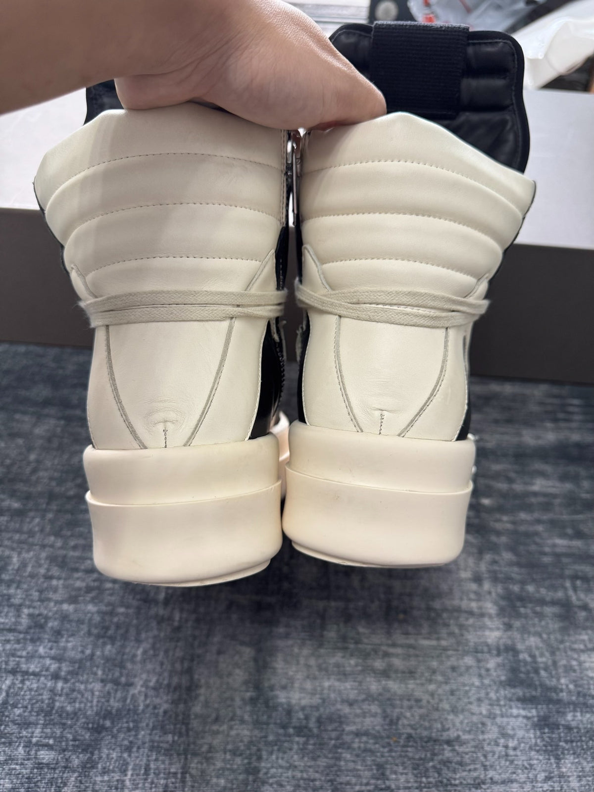 Rick Owens Inverted-Triangle Platform Sneakers