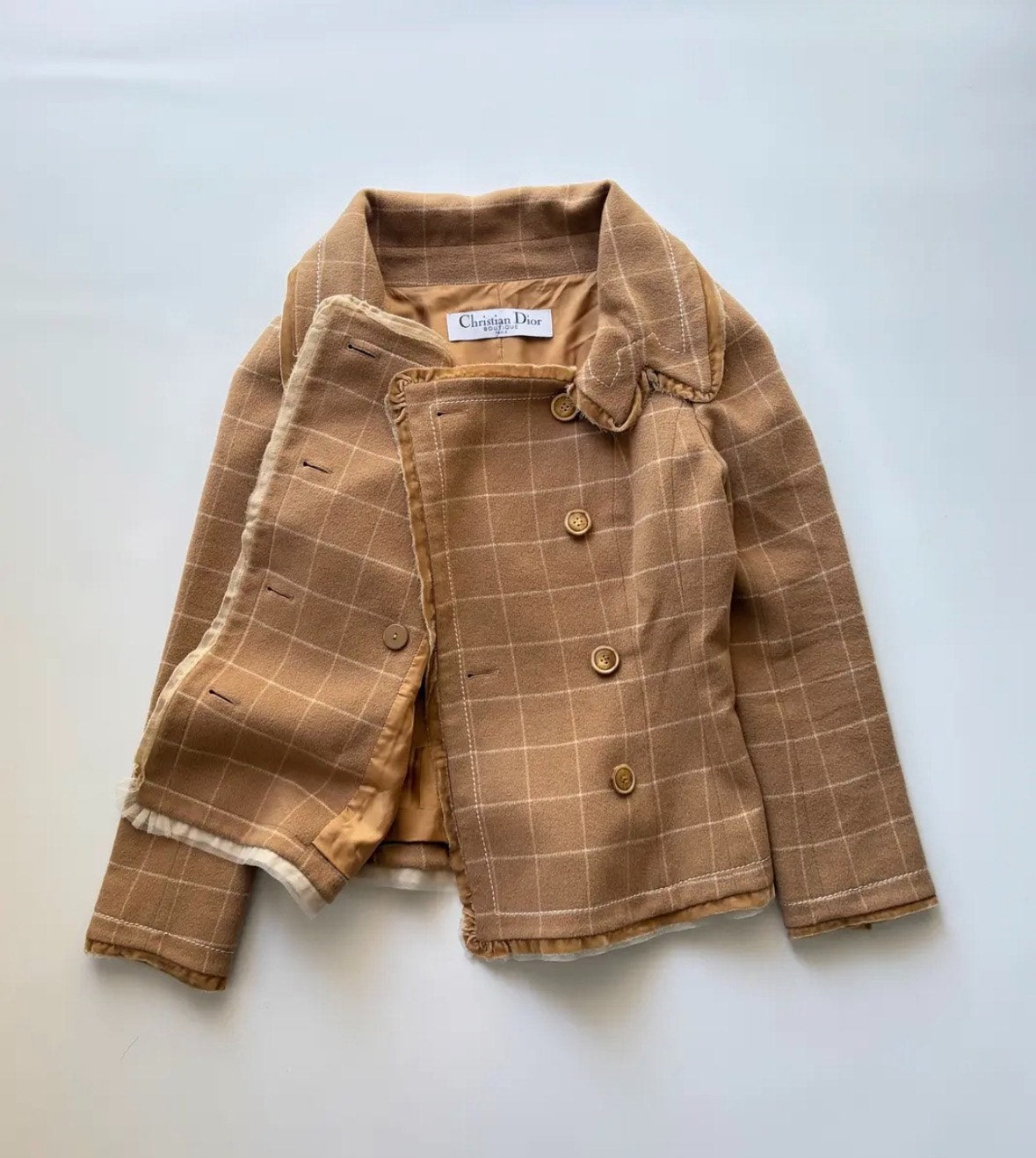 Dior Double-Breasted Wool Coat