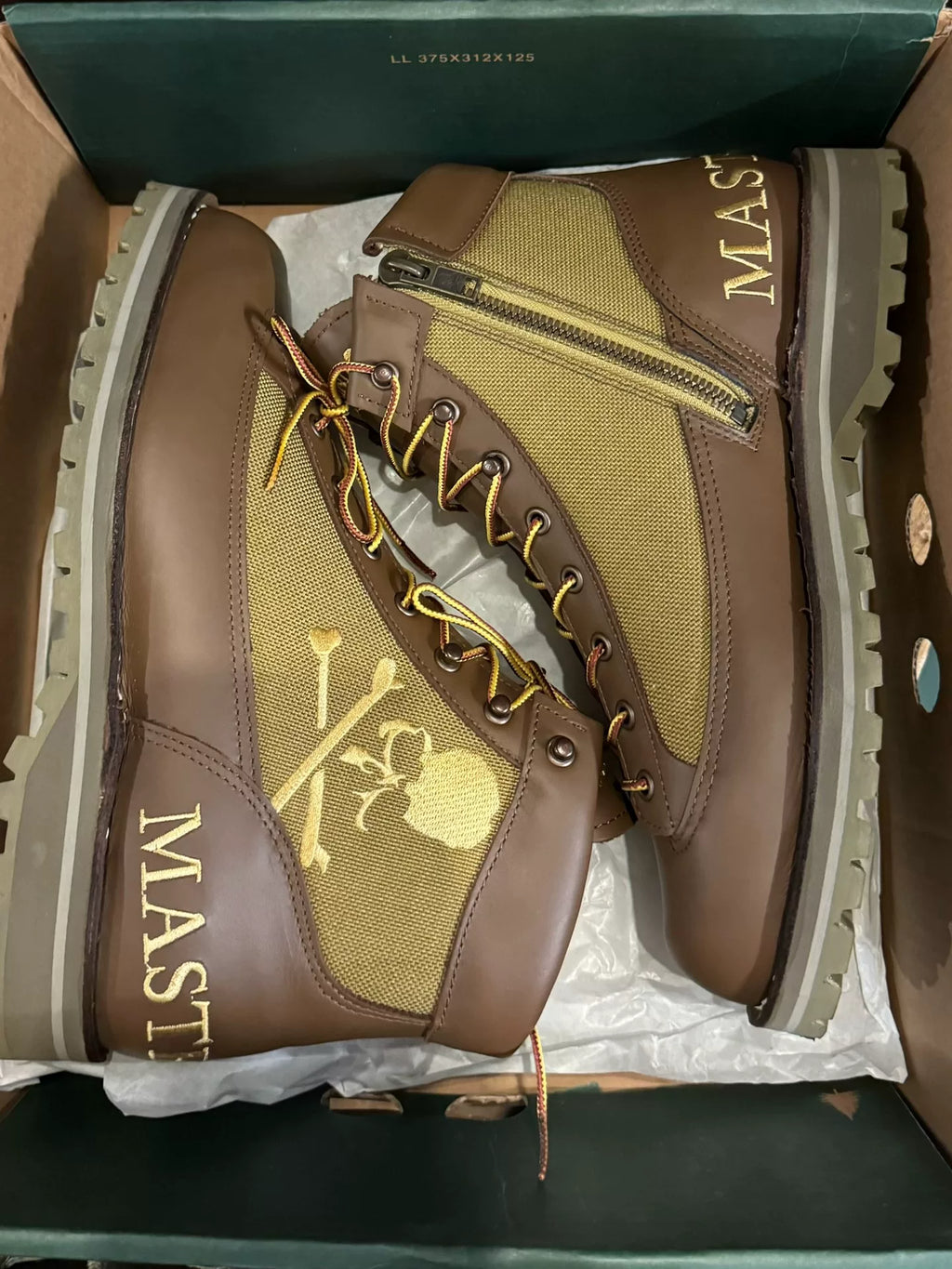 Mastermind World × DANNER Brown Zipped Boots