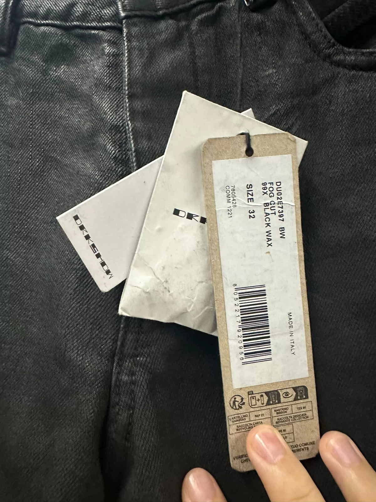 Rick Owens Geth Jean waxed straight wide-leg pants