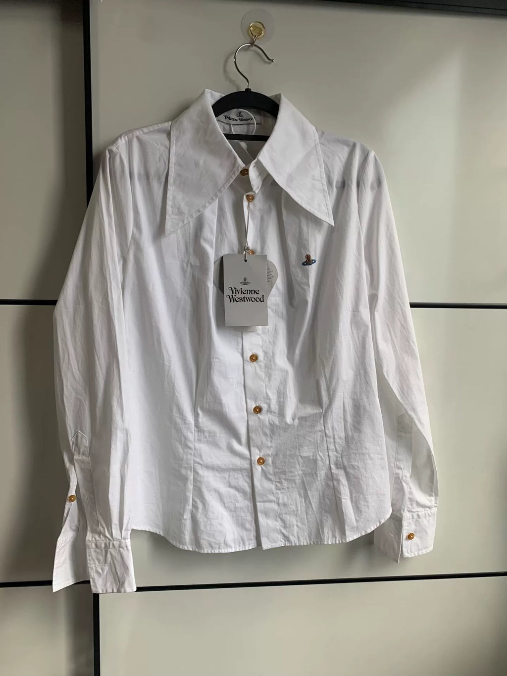Vivienne Westwood Nana Orb Satin Embroidered Shirt