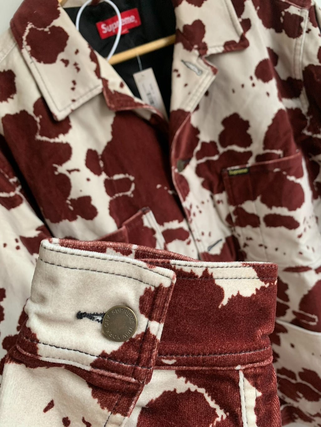 Supreme SS20 Week 1 Velvet Chore Coat