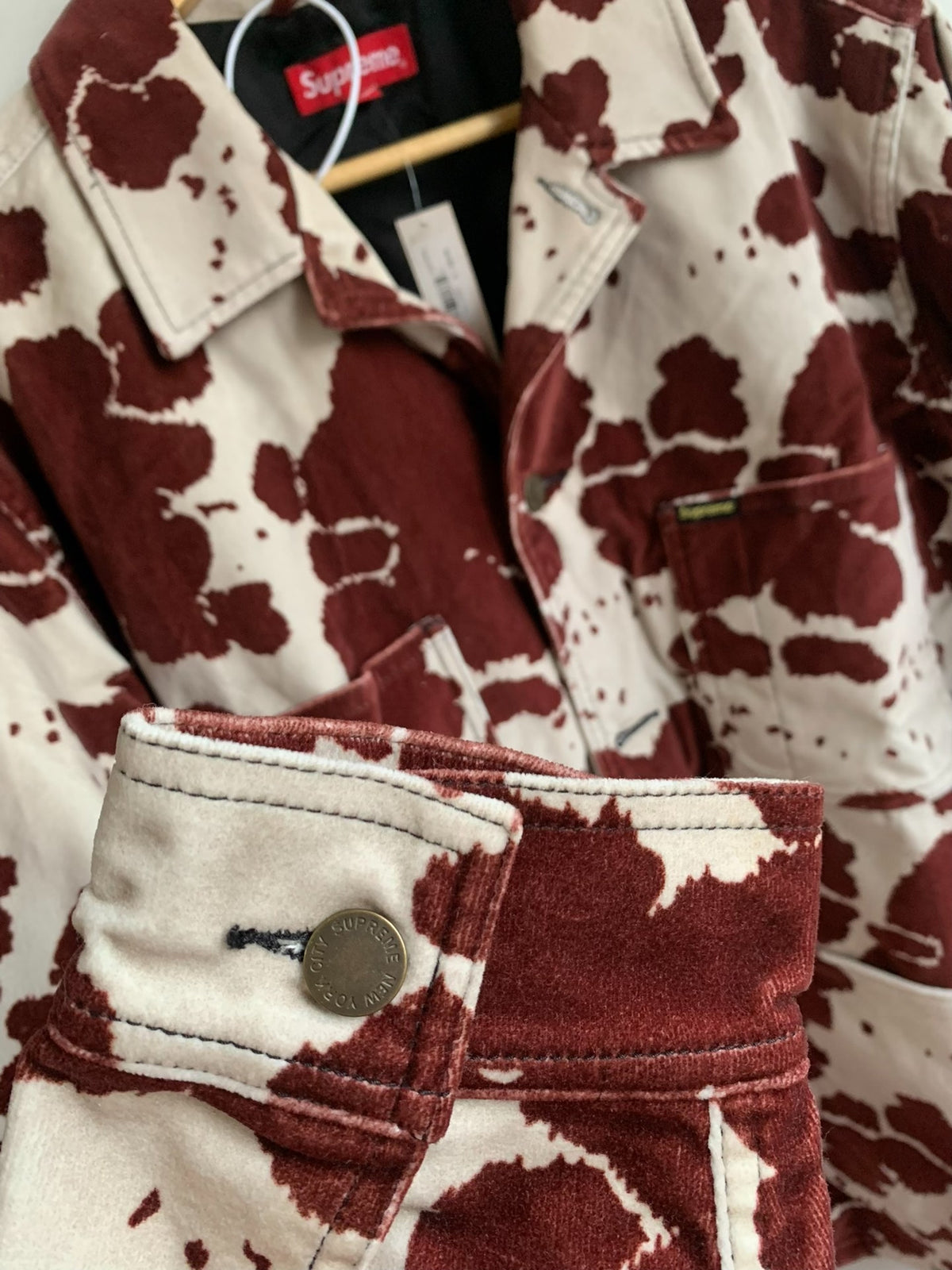 Supreme SS20 Week 1 Velvet Chore Coat