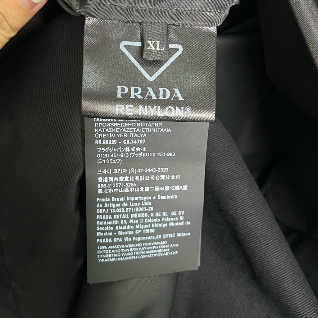 Prada Nylon Lapel Shirt Jacket