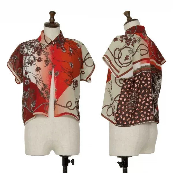 Jean Paul Gaultier Vintage Red Pattern Cardigan