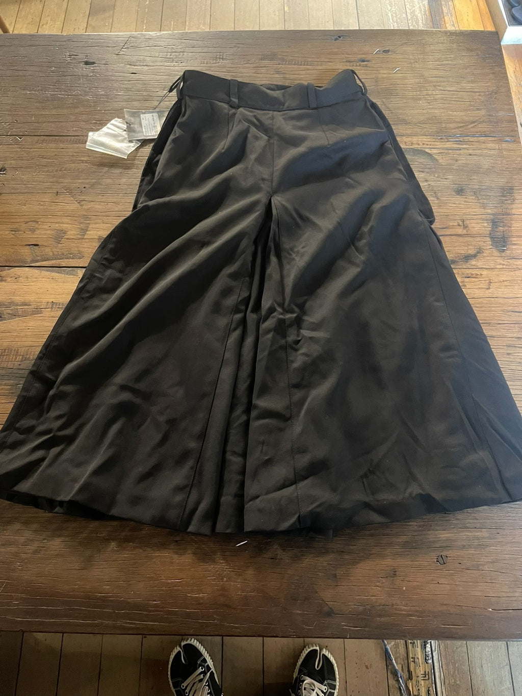 Alexander McQueen FW16 Military High-Waist Gold Button Wool Skirt