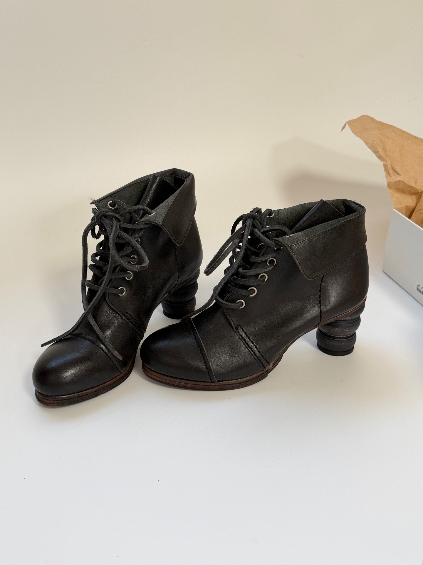 Junya Watanabe Runway Wooden Heel Boots - Devines