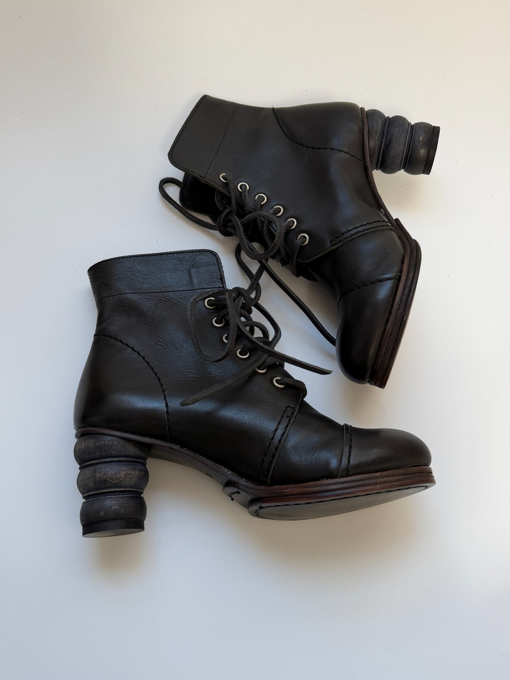 Junya Watanabe Runway Wooden Heel Boots - Devines