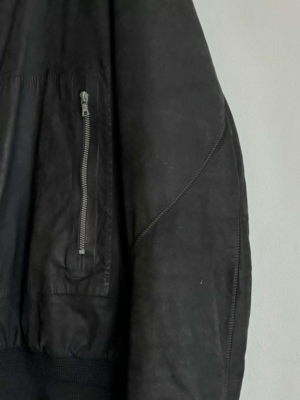 Isaac Sellam | Draped Leather Cotton Jacket