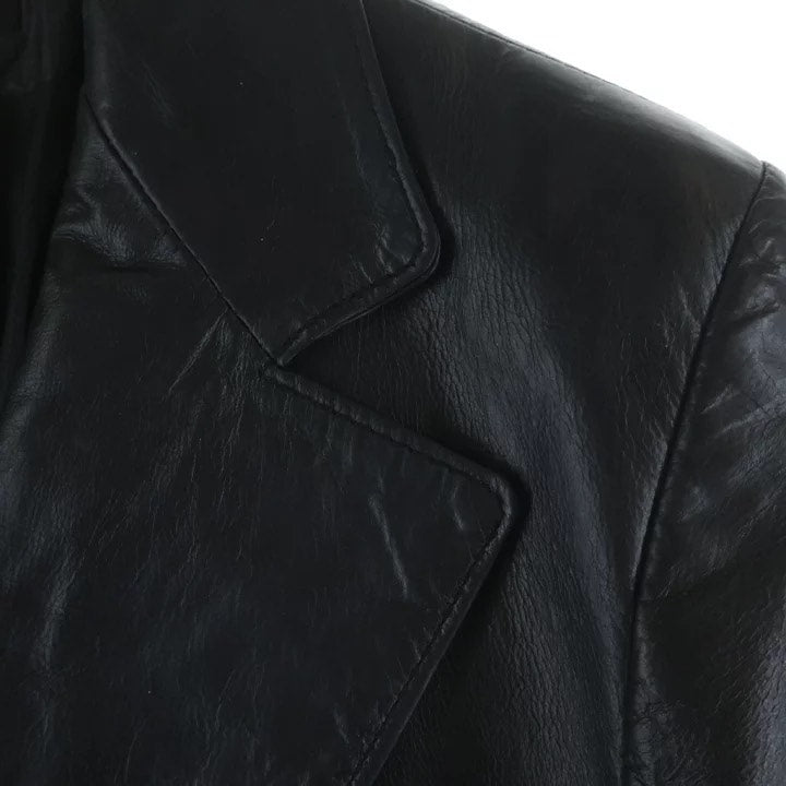 Ann Demeulemeester Black Leather Jacket