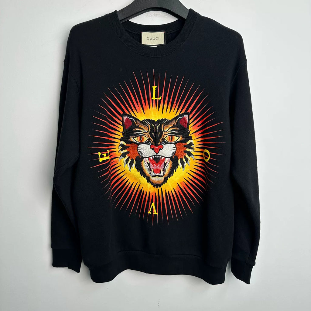 Gucci Tiger Head Print Sweater