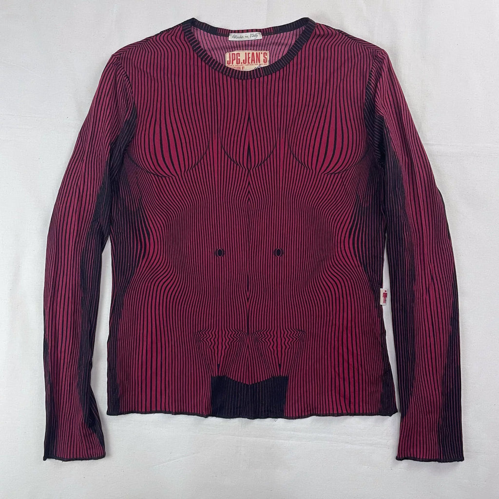 2001 Fall/Winter Jean Paul Gaultier Muscle Print Stretch T-Shirt