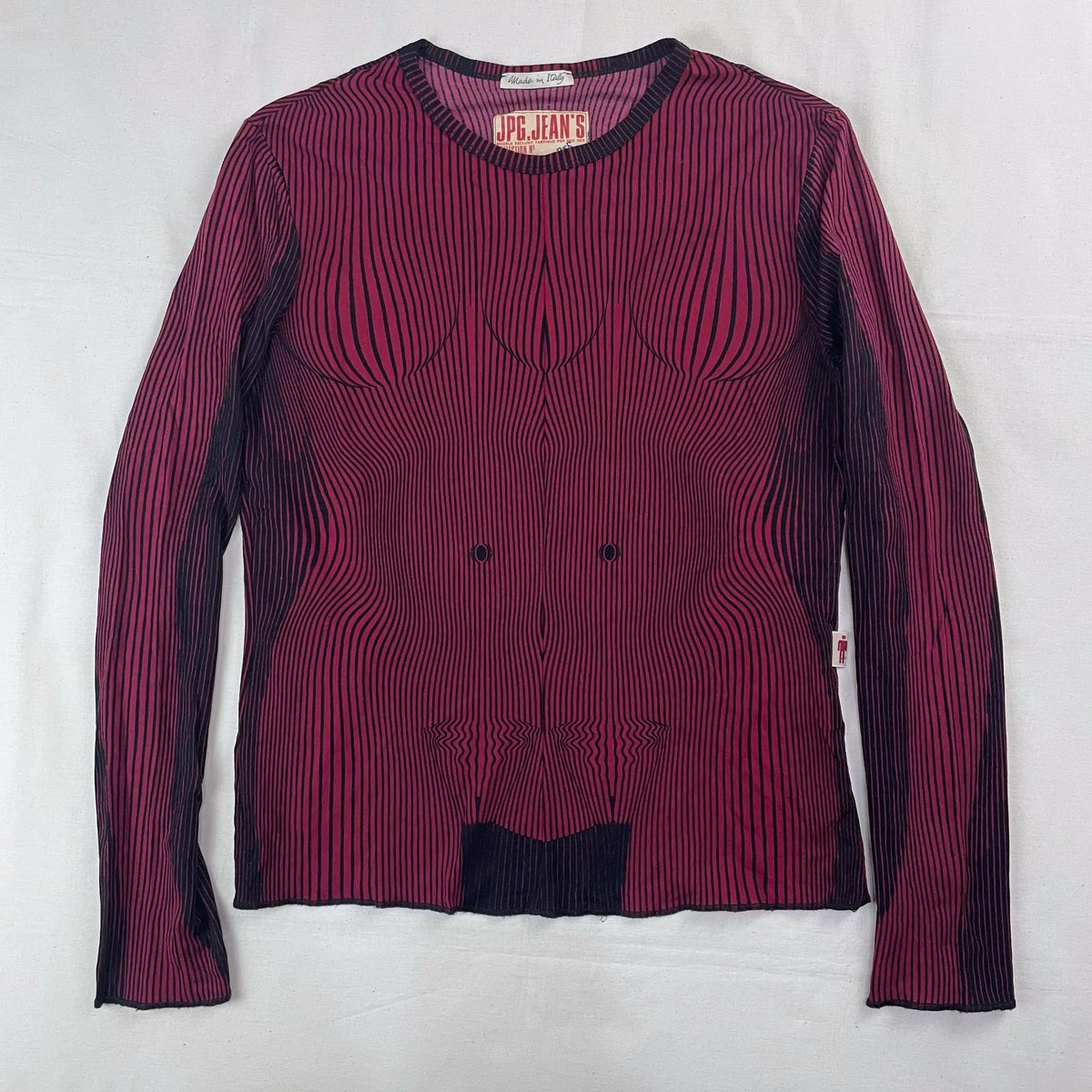 2001 Fall/Winter Jean Paul Gaultier Muscle Print Stretch T-Shirt