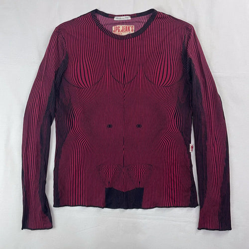 2001 Fall/Winter Jean Paul Gaultier Muscle Print Stretch T-Shirt