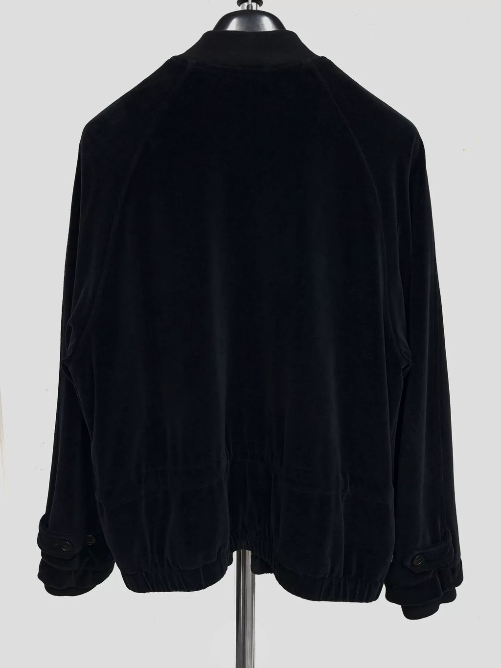 Ann Demeulemeester Black Velvet Zip Bomber