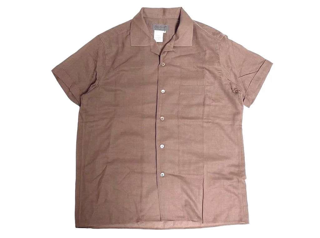 Yohji Yamamoto Pour Homme Mainline Pink Wool Short Sleeve Shirt