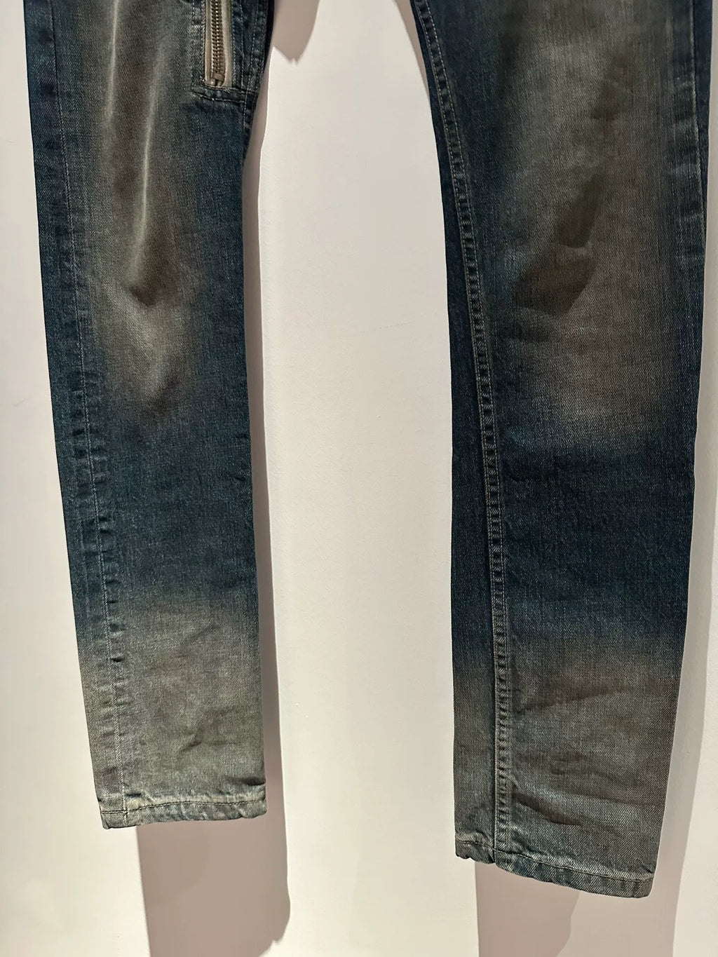 Rick Owens Air Cut blue gradient jeans