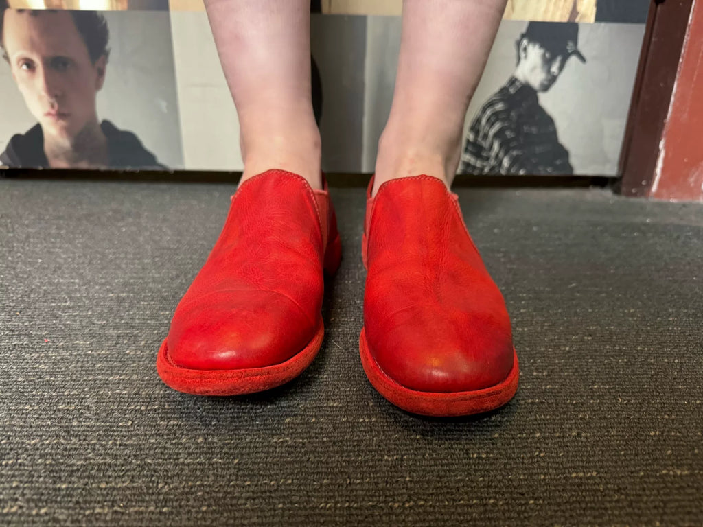 Guidi SS16 CV24T Red Leather Shoes