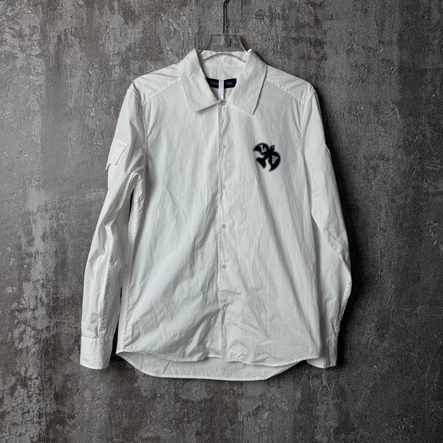 Louis Vuitton White Embroidered Shirt