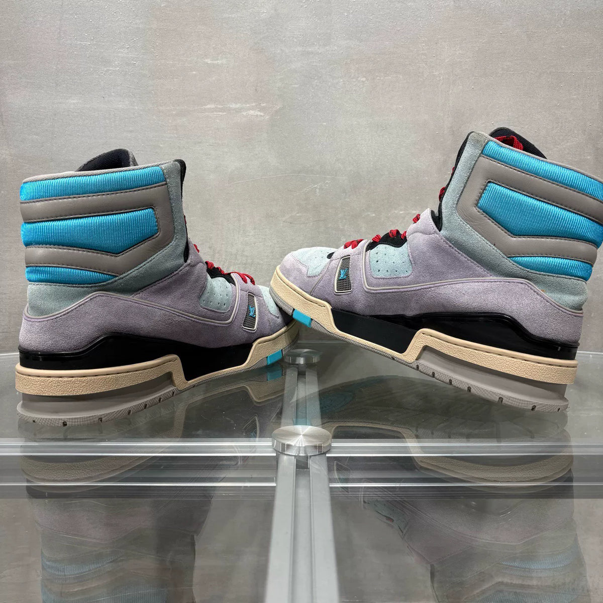 Louis Vuitton LV High-Top Monogram Sneakers Size