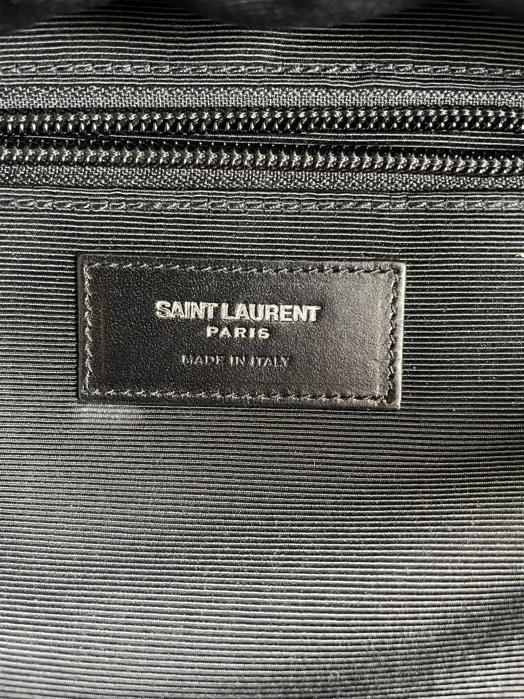 Saint Laurent Paris 14SS Black Multi-Zipper Leather Backpack by Hedi Slimane