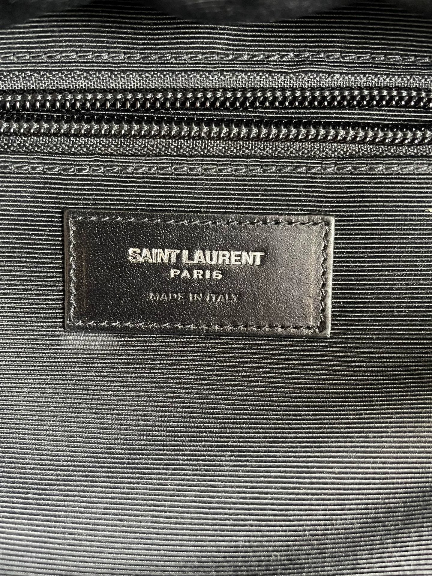 Saint Laurent Paris 14SS Black Multi-Zipper Leather Backpack by Hedi Slimane