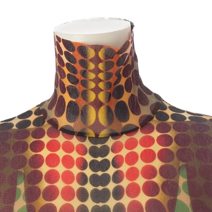 Jean Paul Gaultier Cyber Polka Dot Mesh Jumpsuit