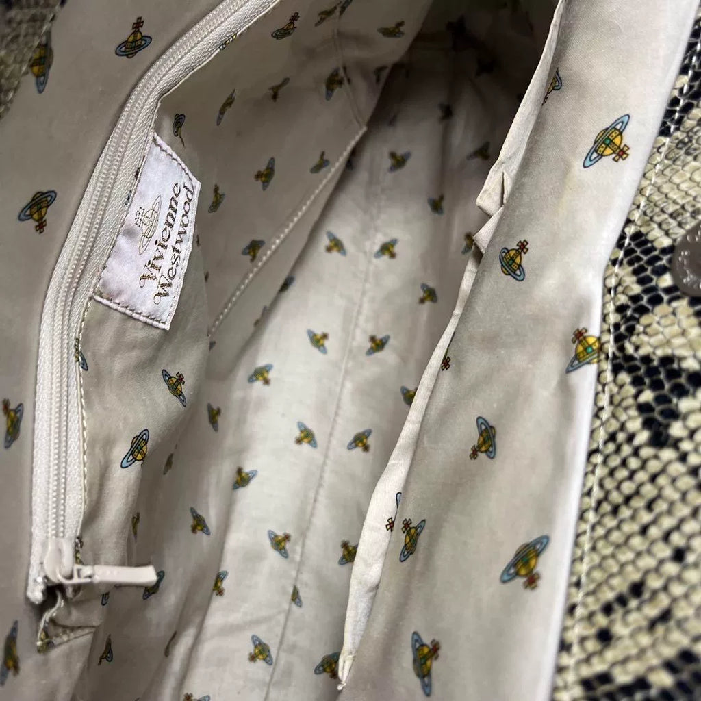 Vivienne Westwood Snake Skull Charm Tote Bag