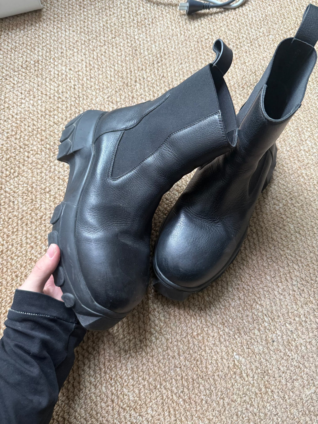 Rick Owens Bozo Tractor Octopus Sole Boots