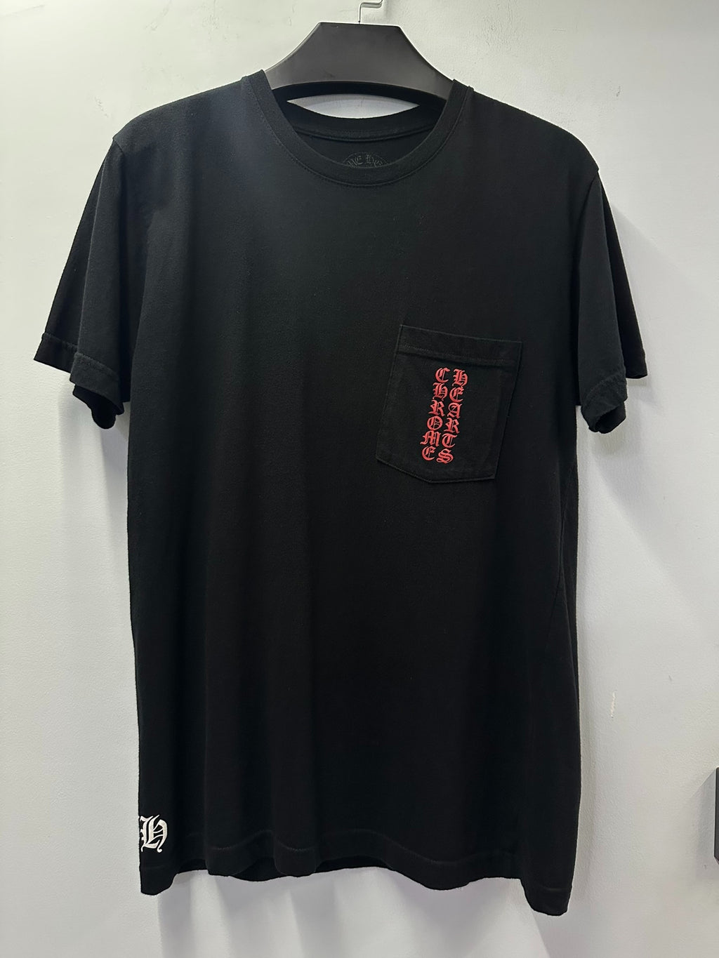 Chrome Hearts Croco Heart Red Tombstone Short-Sleeve T-Shirt