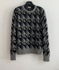 Saint Laurent 15FW Runway Gray Silver Sweater