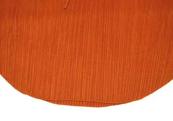 Issey Miyake Vintage Orange Pleated Top