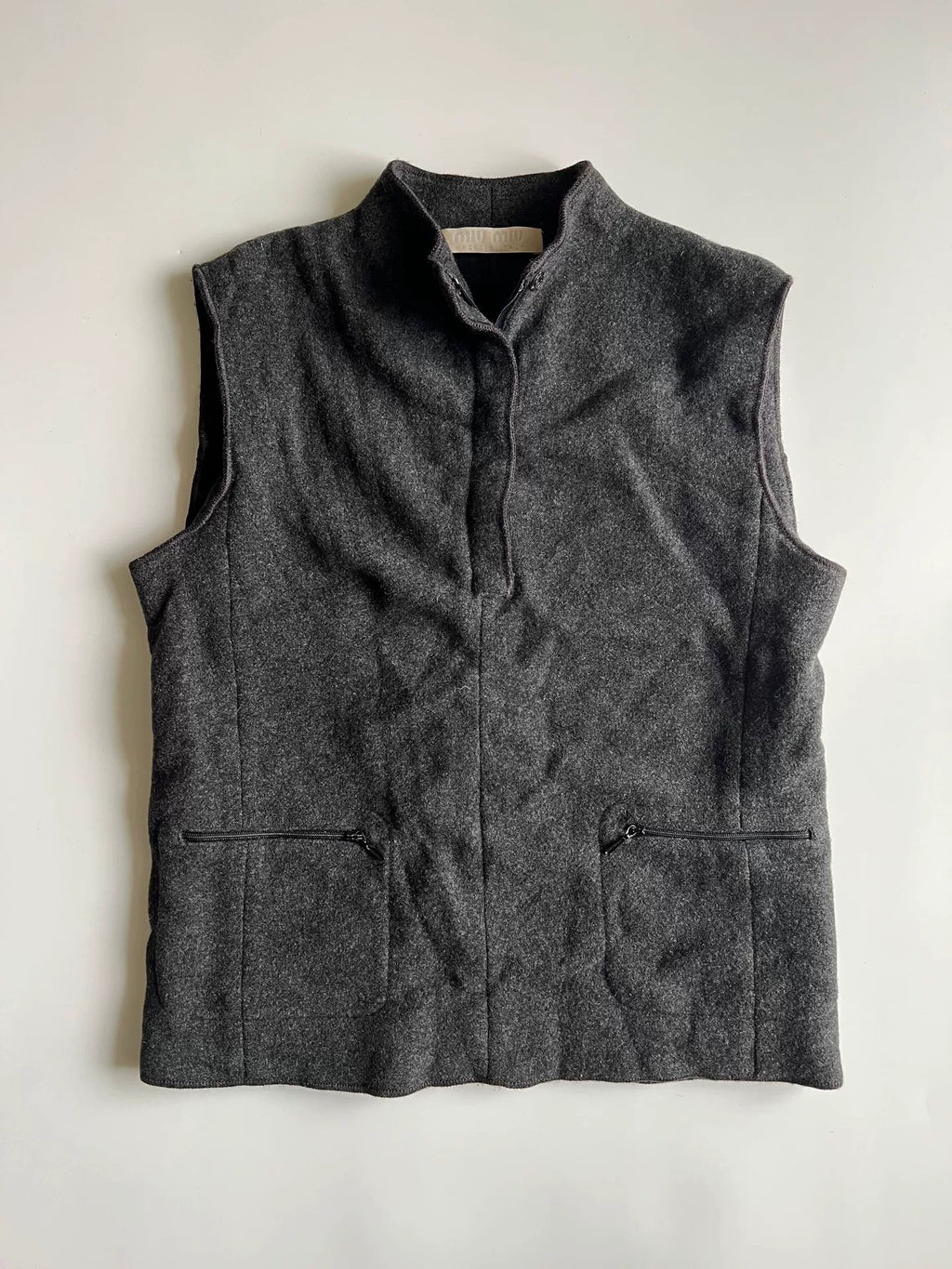 Miu Miu AW98 Wool Zip-Up Vest