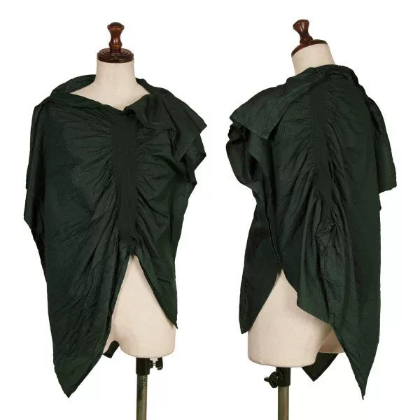 Issey Miyake Vintage Green Pleated Top