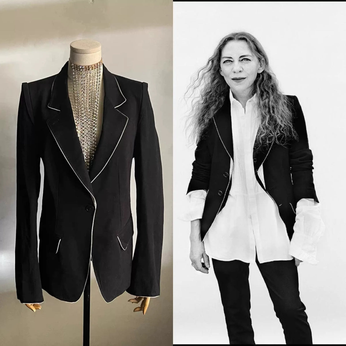 Ann Demeulemeester SS07 Asian Academy Style Suit Jacket