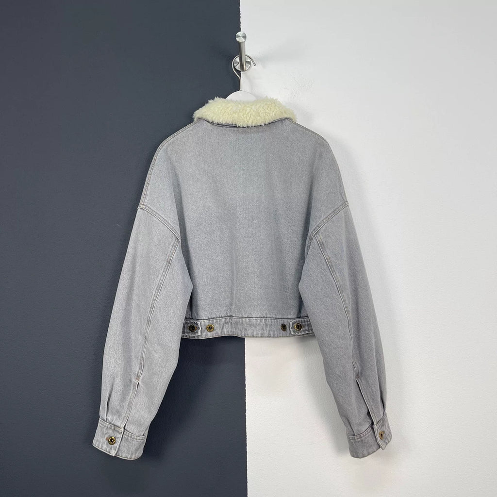 Miu Miu shearling denim jacket