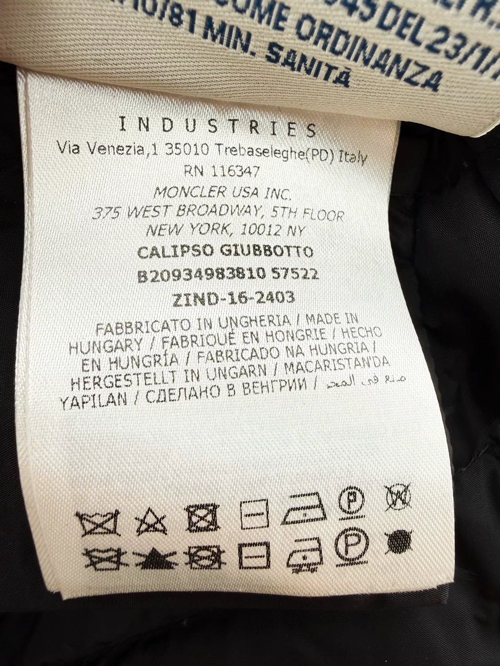 Moncler Sheepskin Down Coat