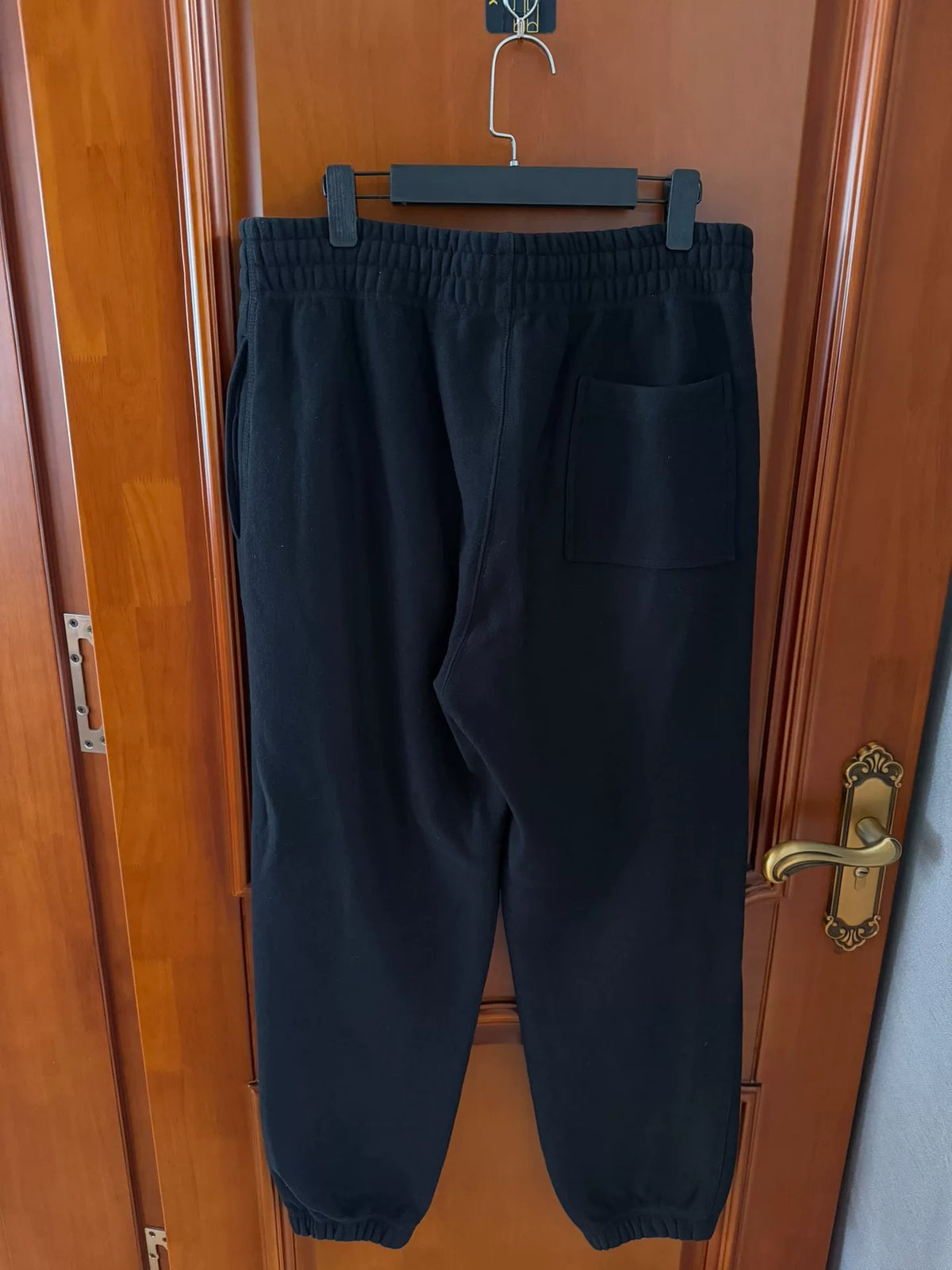 Burberry Black Logo Print Trousers