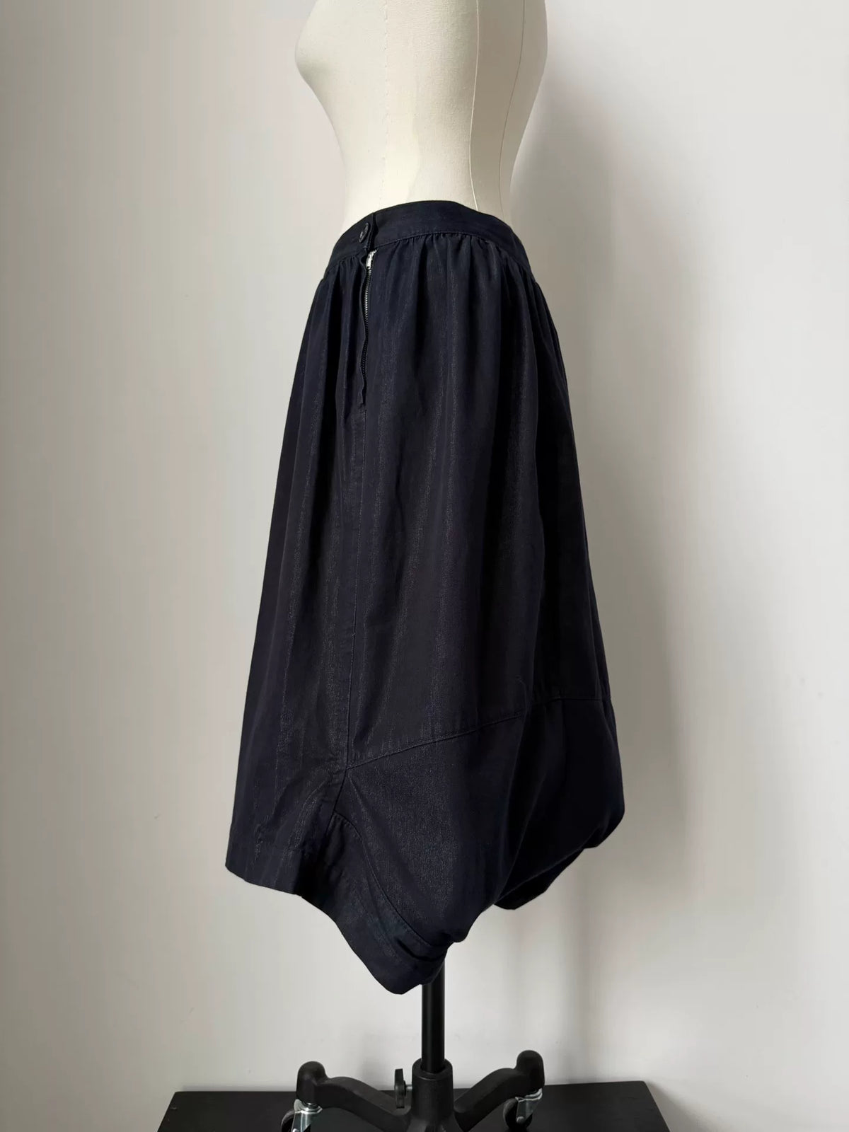 Comme des Garcons 2011 Dark Navy Deformed Bud Skirt Pants