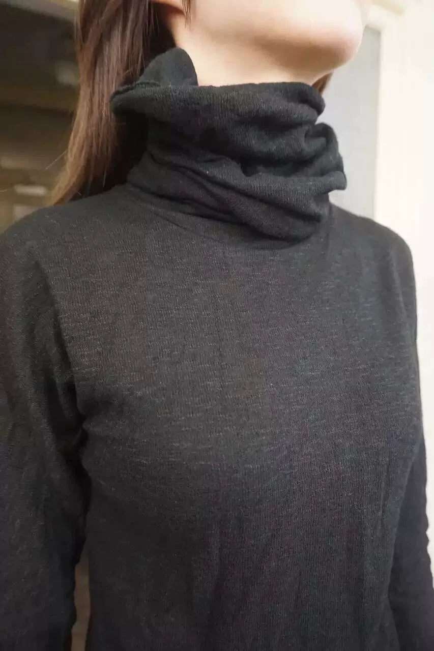 M.A+ FW16 Black Ninja Long Sleeve Wool Top