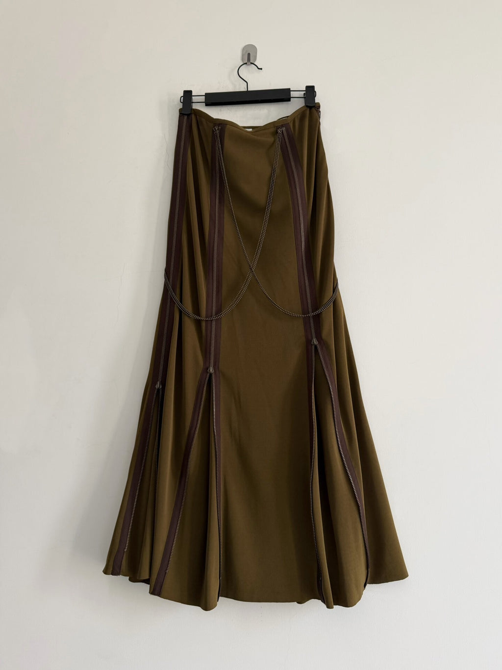 Jean Paul Gaultier Midi Green Skirt