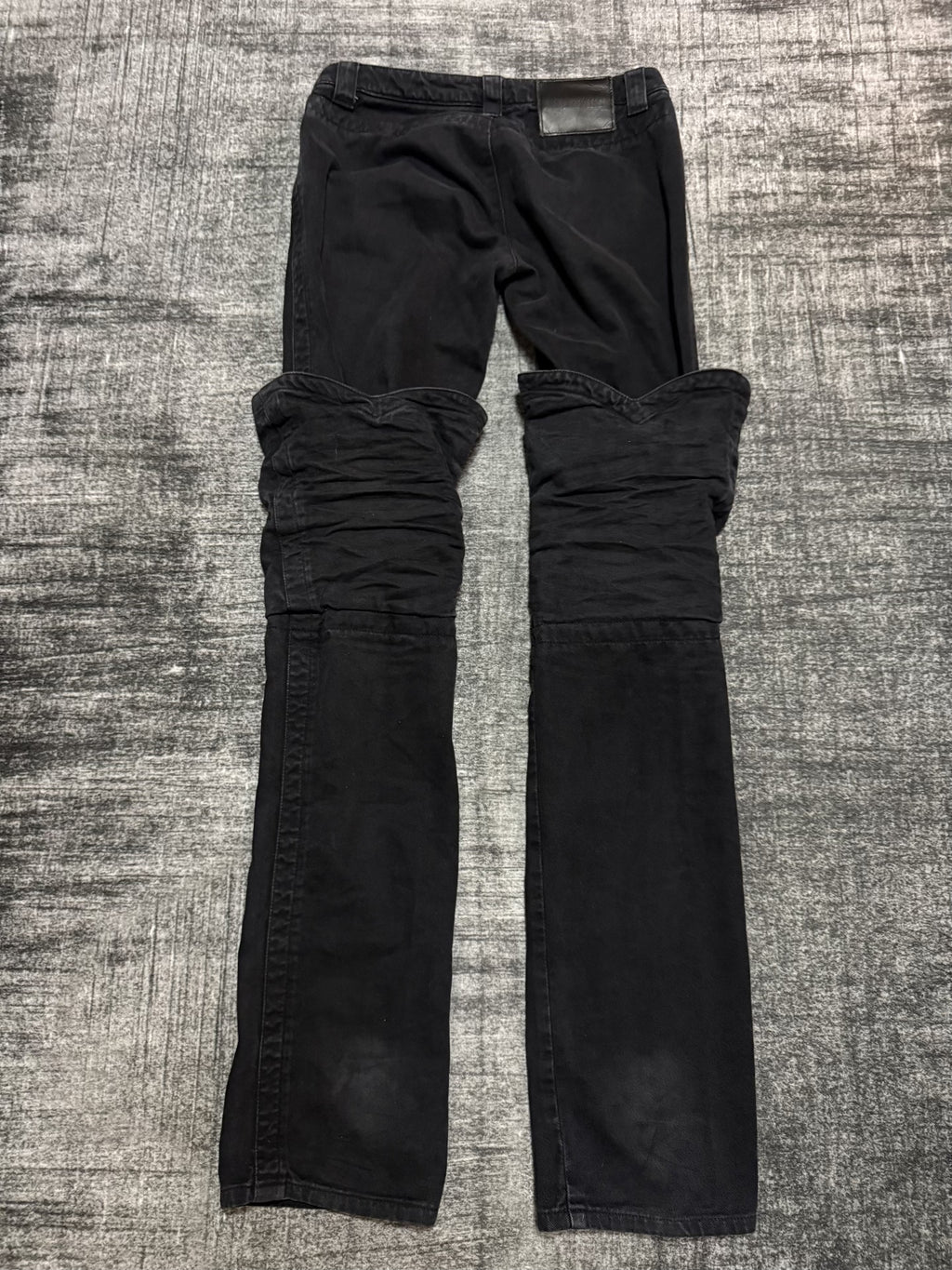Dirk Bikkembergs Boot-Cut Low-Rise Brushed Denim Jeans