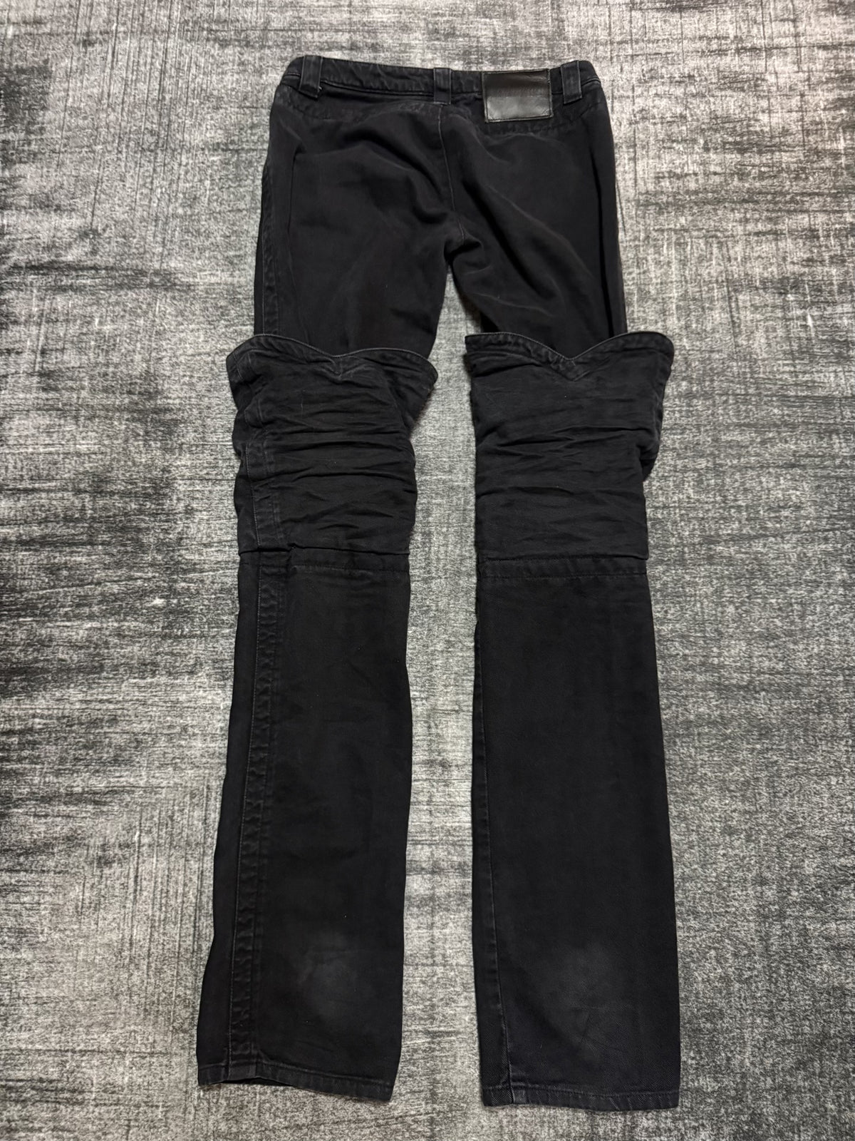 Dirk Bikkembergs Boot-Cut Low-Rise Brushed Denim Jeans
