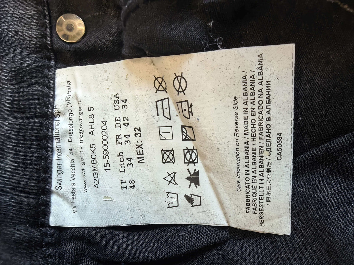 Versace Gold Waxed Jeans