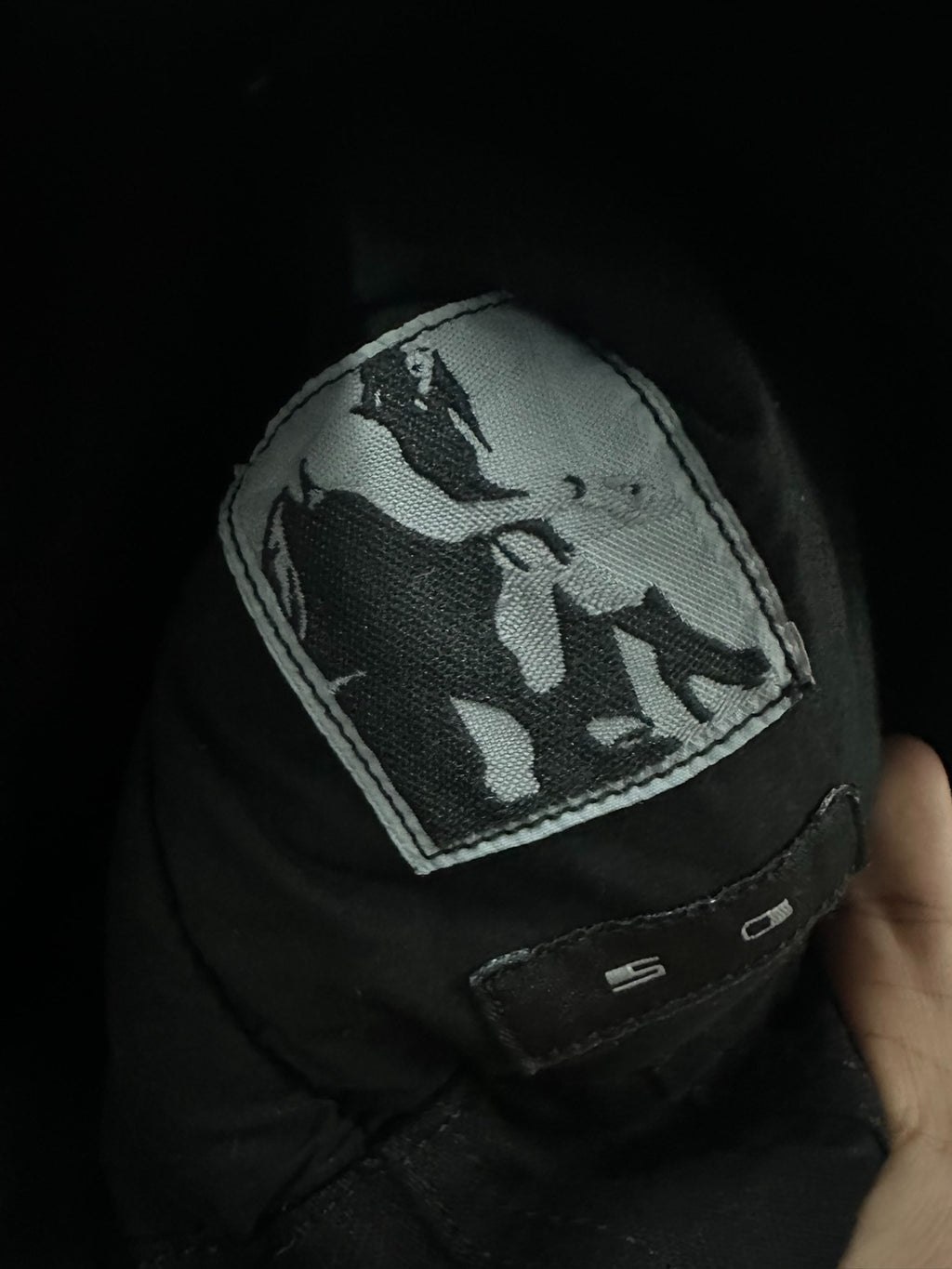 Rick Owens biker leather padded coat