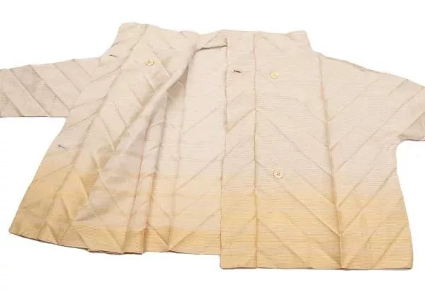 Issey Miyake Vintage Gold Gradient Line Top