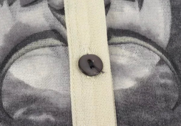 Jean Paul Gaultier Vintage Grey Demon Mesh Cardigan