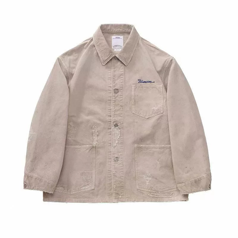 visvim AW26 BAKER WD UT.JKT Ivory Drop-Shoulder Jacket